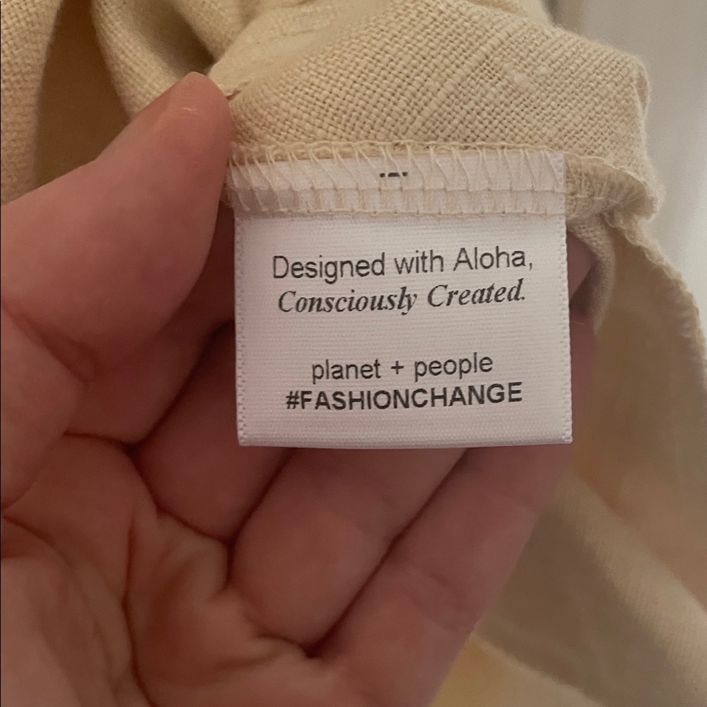 Chic Beige Linen Dress - Picture 7 of 12